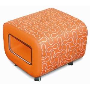  STOOL 90 Ottoman in Orange   NewSpec