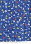 Puppy Dreams Dragonfly Flowers Blue Quilt Fabric 1 Yd  