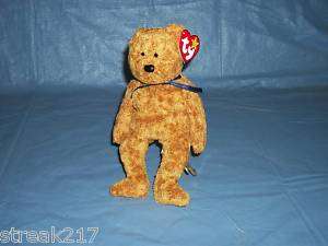 1999 TY BEANIE BABY FUZZ THE BROWN BEAR COLLECTIBLE  