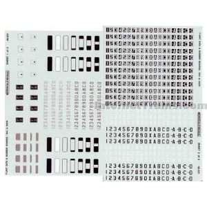  Microscale O Scale Numberboard Decal Sets   F Unit Diesel 