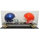 Caseworks Baltimore Ravens Double Mini Helmet with Gold Risers Display