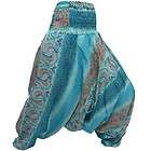   Hippie Boho Genie Ali Baba Aladdin Harem Pants Trousers   Light Blue