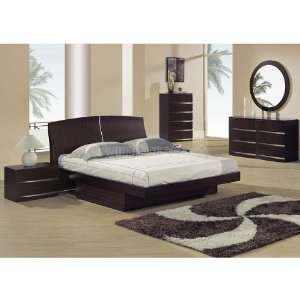   Aria Glossy Maple Platform Bedroom Set (King) ARIA M KB Home