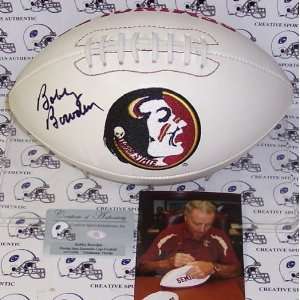 Bobby Bowden Autographed/Hand Signed Florida State Seminoles Fotoball 