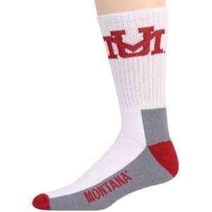  NCAA Montana Grizzlies Tri Color Team Logo Tall Socks 