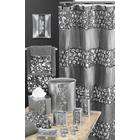 Popular Home Collections Sinatra Silver Shower Curtain w/ Sequins