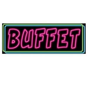  Neon Buffet Sign Party Accessory (1 count)