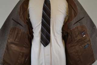 Vintage Joe Namath Mens Wool Brown Blazer Sports Coat 48R  