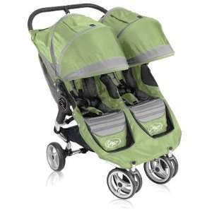  Baby Jogger Green City Mini Swivel Double Stroller Baby