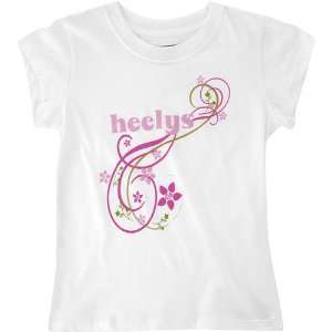  Heelys Blossom Short Sleeve Tee Girls   White X Large (18 
