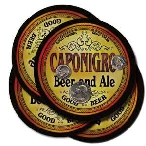  Caponigro Beer and Ale Coaster Set