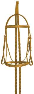 CROSBY RAISE PAD FANCY STITCHED BRIDLE FULL SHERRY  