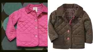 Old Navy Toddler Girl Quilted Coat Jacket 3T 4T PINK  