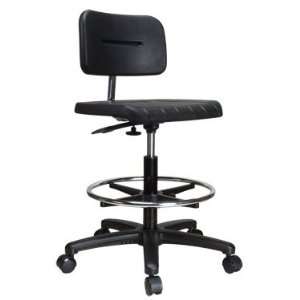 Perch Industrial Work Chair with Footring 22   32 (Hard 