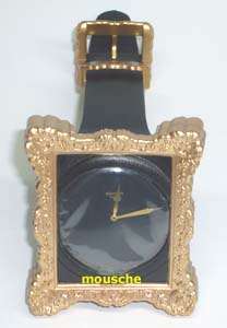   Gold Frame Watch Uhr Fashion Designer Jeremy Scott JS Marc MJ   