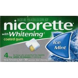 Nicorette Gum, 4mg, Ice Mint, 210 pieces, Intense White Icey Coating 