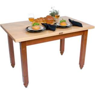 John Boos Kitchen Table with Maple Top 