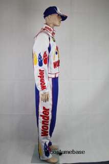 Ricky Bobby NASCAR Jumpsuit + Cap Full Costume TALLADEGA NIGHTS  