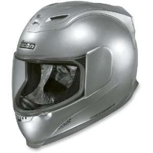  Icon Airframe Helmet , Color Gloss Silver, Size XS 