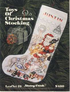 Stoney Creek Toys of Christmas Stocking cross stitch  