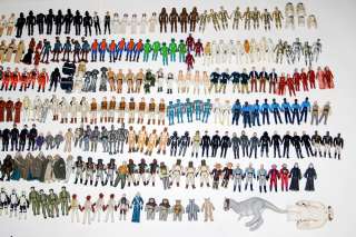 367 Vintage Star Wars Action Figures Huge Lot weapons accessories 