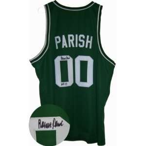  Robert Parish Signed Green Celtics Jersey w/HOF03 Sports 