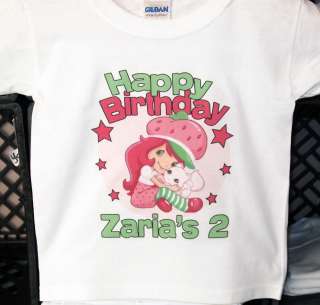 Personalized Strawberry Shortcake Birthday Shirt  