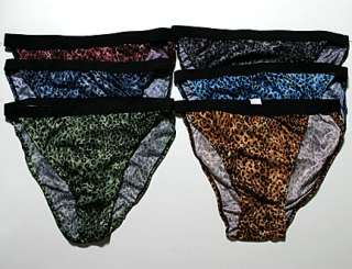   12 Mens Sexy Leopard Print String Tanga Brief Bikini Underwear