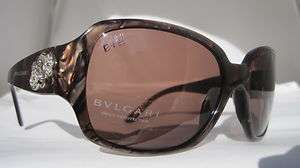 BVLGARI Sunglasses Glasses 8006 B 850/73 Brown Authentic ITALY  