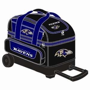    NFL Double Roller Bowling Bag  Baltimore Ravens