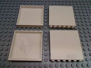 LEGO Lot of 4 WHITE WALL PANEL 1x6x5 House Build Parts  