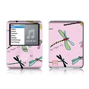  Fly Pink Design Protective Decal Skin Sticker for Apple iPod nano 