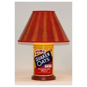  Vintage Styled Quaker Oats Caddy Kitchen Lamp   Red Shade 