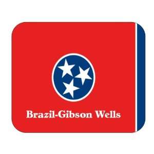   Flag   Brazil Gibson Wells, Tennessee (TN) Mouse Pad 