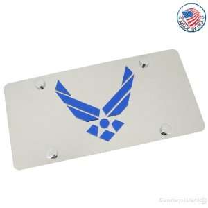  US Air Force Logo On Polished License Plate Automotive