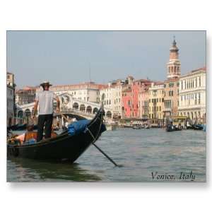  Venice Canal with Bridge Postcard