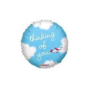  9 Airfill Thinking of You Sky Plane   Mylar Balloon Foil 