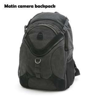 Matin DSLR Camera Outdoor Canvas Backpack Bag For Canon Nikon Sony 