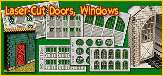 Laser Cut doors, windows, structures.