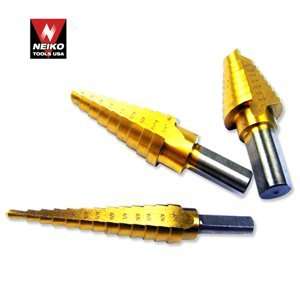   STEP STEPPED DOWN VARIABLE SIZE STEEL DRILL BIT UNIBIT TOOL SET  