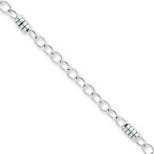  14k White Gold Anklet Jewelry