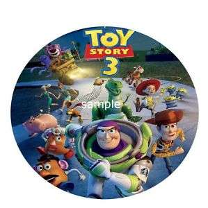 Toy Story 3 edible cake image topper  Round  