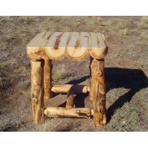  Aspen Log End Table  TO LOWER 48 Everything 