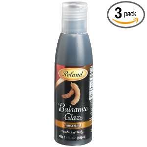 Roland Balsamic Glaze, Tamarind, 5.1 Ounce Bottles (Pack of 3)