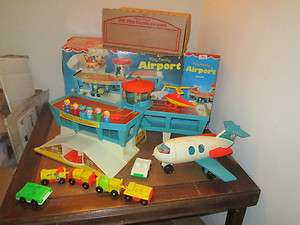 VTG Fisher Price Little People Play Airport Set 996 O  