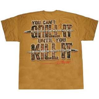  Ted Nugent Grill it Kill it Novelty T Shirt Clothing