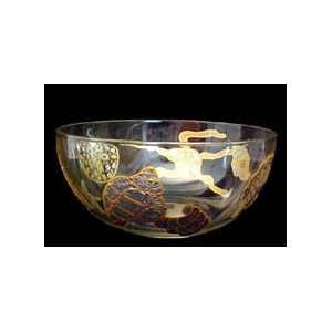  Sea Shell Shimmer Design   Hand Painted   Serving Bowl 