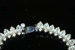 Vintage Gorgeous Signed Weiss Brilliant Prong Set Marquise Stones 