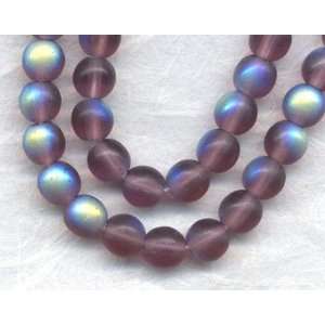    Amethyst Ghost 6mm Glass Round Beads Arts, Crafts & Sewing
