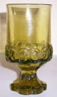FRANCISCAN POTTERY MADEIRA CRYSTAL CITRON WATER GLASS  